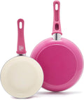 DAGDEAL: GreenLife Pannenset Soft Grip  PINK (2-delig) – OP = OP